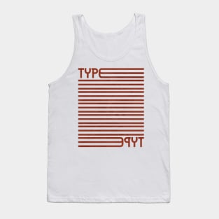 Type Stripes (Red) Tank Top